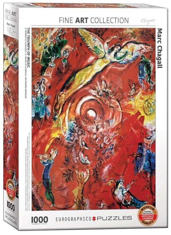 Eurographics Marc Chagall „Muzikos triumfas“ dėlionė 1000 detalių, 50x70 cm