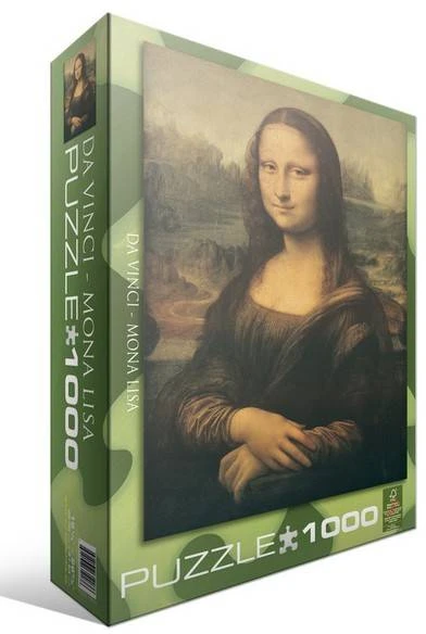 Eurographics Mona Liza 1000 detalių dėlionė – muziejinė kokybė, licencijuota