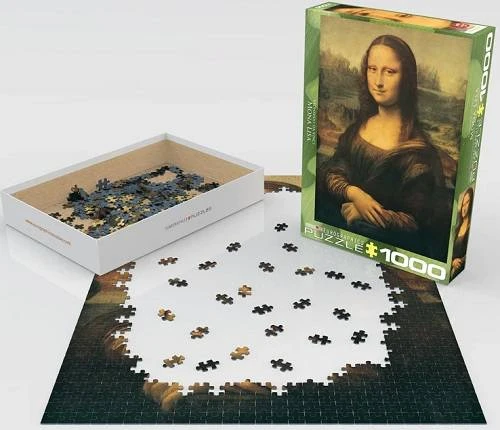 Eurographics Mona Liza 1000 detalių dėlionė – muziejinė kokybė, licencijuota