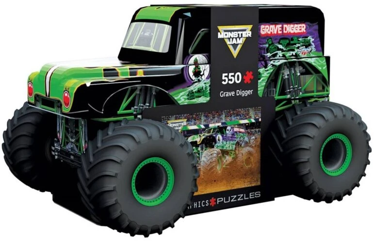 Eurographics Monster Jam dėlionė 550 dalių metalinėje dėžutėje – kolekcinė