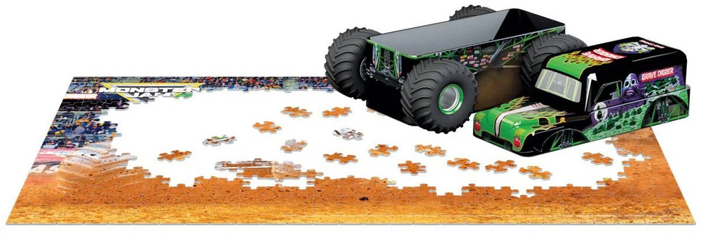 Eurographics Monster Jam dėlionė 550 dalių metalinėje dėžutėje – kolekcinė