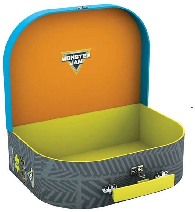 Eurographics Monster Jam milžiniška grindų dėlionė vaikams 74 det. 61×99 cm