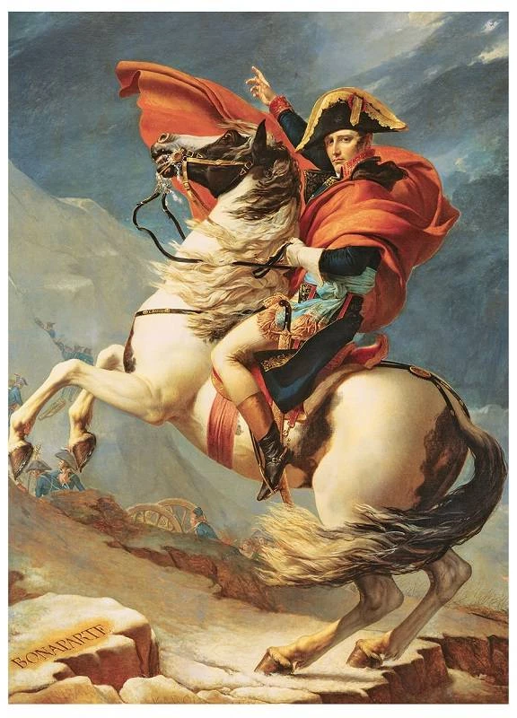 Eurographics Napoleono žygis per Alpes – 1000 detalių meno dėlionė (Jacques-Louis David)