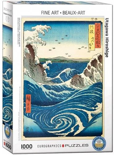 Eurographics Naruto sūkurys dėlionė 1000 detalių – Hiroshige ukiyo-e, premium kokybė