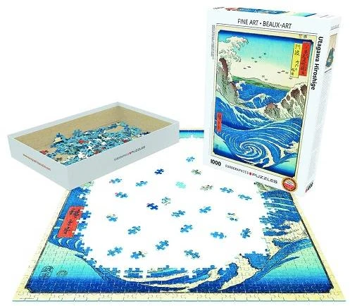 Eurographics Naruto sūkurys dėlionė 1000 detalių – Hiroshige ukiyo-e, premium kokybė