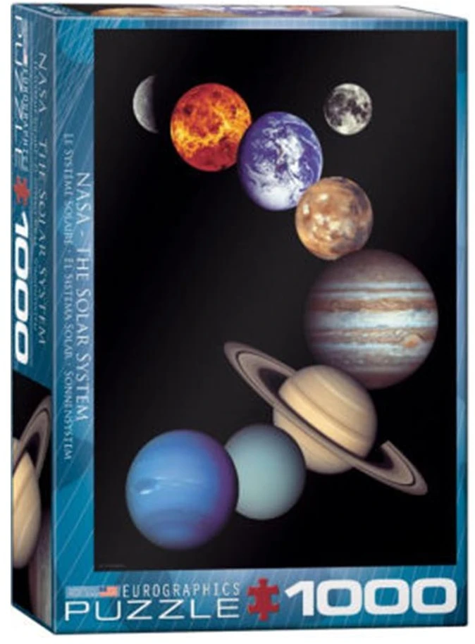 Eurographics NASA Saulės sistemos dėlionė 1000 detalių – edukacinė, 50x70 cm