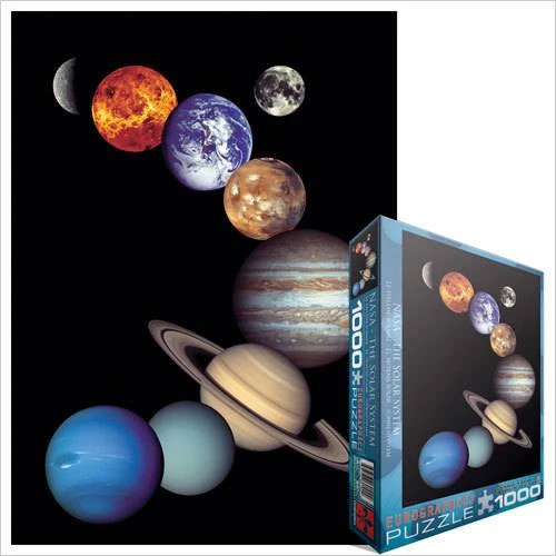 Eurographics NASA Saulės sistemos dėlionė 1000 detalių – edukacinė, 50x70 cm