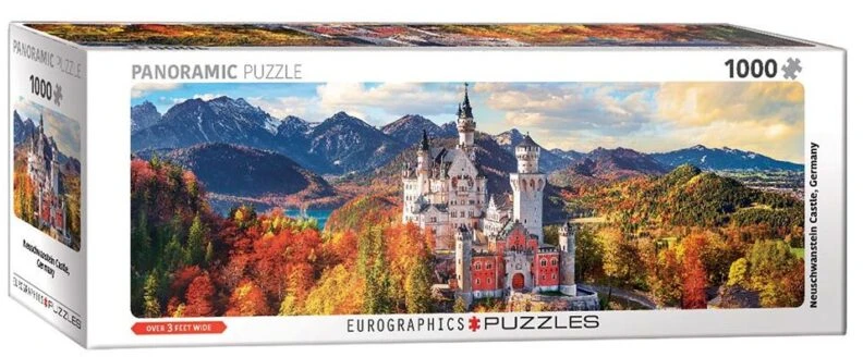 Eurographics Panoraminė dėlionė „Noišvanšteino pilis rudenį“ 1000 detalių, 50x70 cm