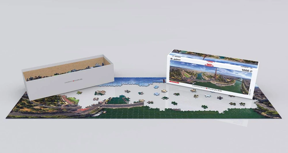 Eurographics Panoraminė Paryžiaus dėlionė 1000 detalių – ekologiška, premium