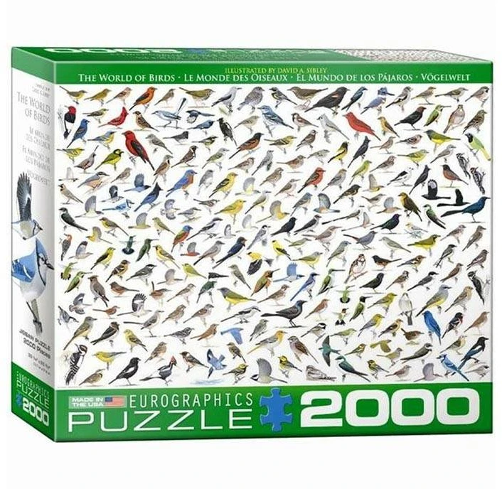 Eurographics Pasaulio paukščių dėlionė 2000 dalių – David Sibley koliažas