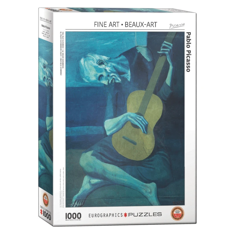 Eurographics Picasso „Senasis gitaristas“ 1000 detalių dėlionė – muziejinė kokybė 12+