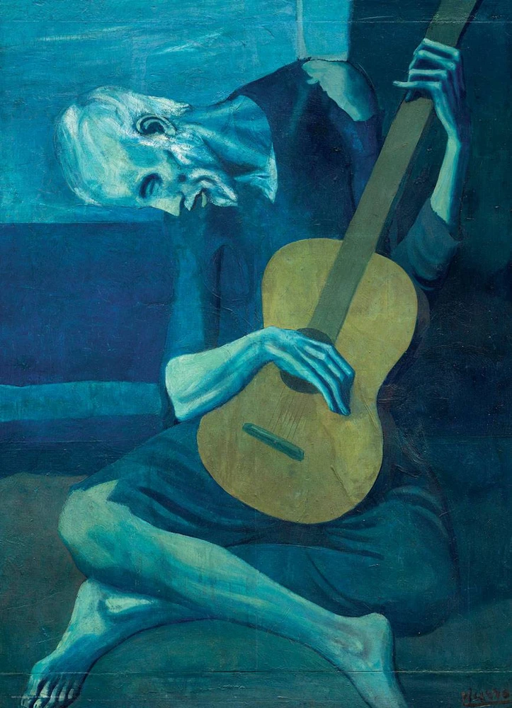 Dėlionė Eurographics Pablo Picasso - Senasis gitaristas 1000 vnt.