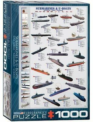 Eurographics Povandeninių laivų kolekcijos dėlionė 1000 detalių 50x70 cm