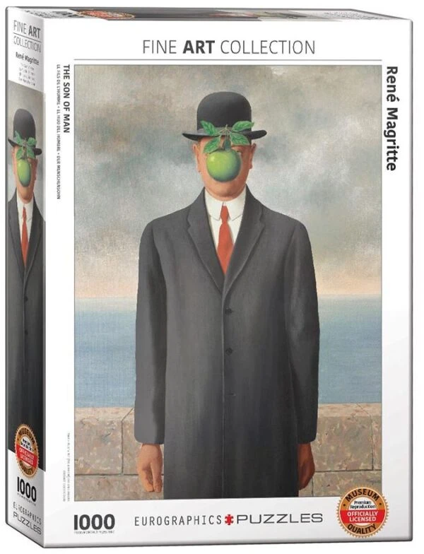Eurographics René Magritte „Žmogaus sūnus“ dėlionė 1000 dalių (67×49 cm)