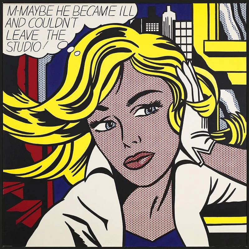 Eurographics Roy Lichtenstein „M-Maybe“ 1000 detalių pop meno dėlionė suaugusiems