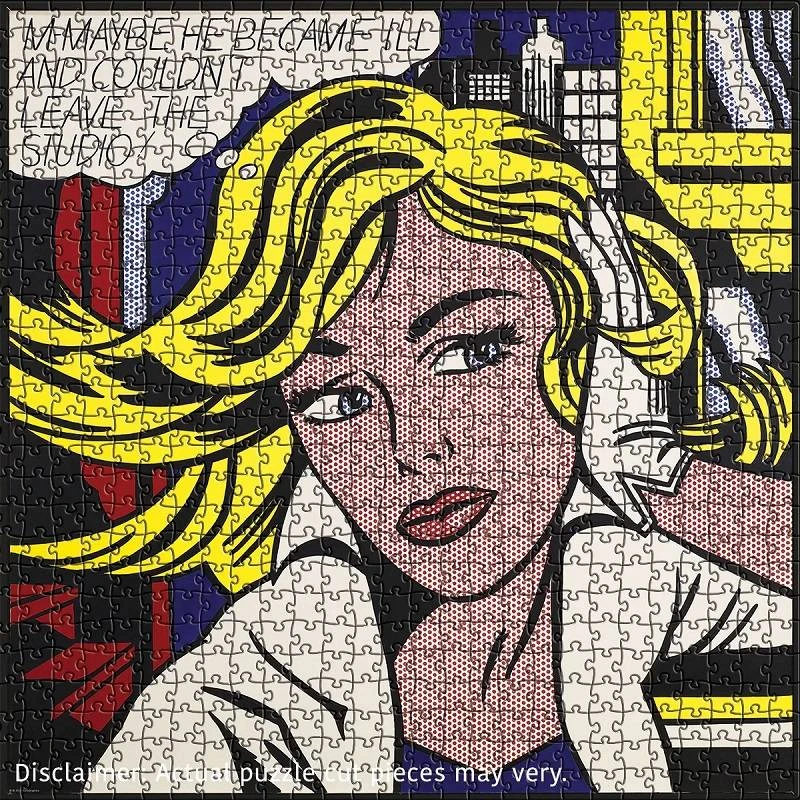 Eurographics Roy Lichtenstein „M-Maybe“ 1000 detalių pop meno dėlionė suaugusiems