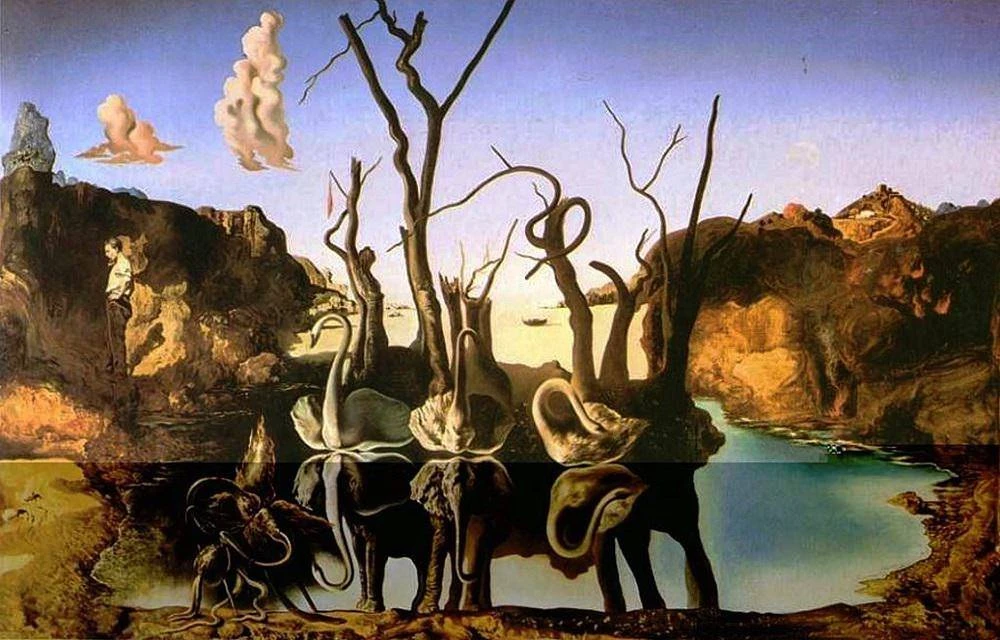 Eurographics Dėlionė 1000 vnt. - Salvadoras Dali: Gulbės, atspindinčios dramblius