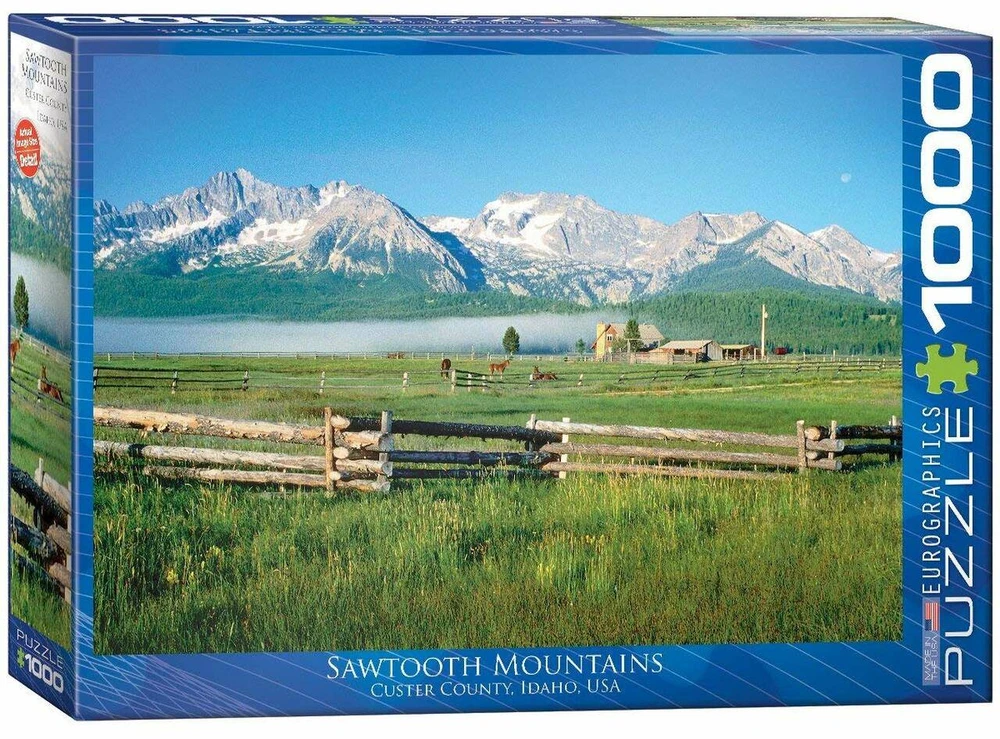 Eurographics Sawtooth kalnai Aidahoje – 1000 dalių foto dėlionė (8+)