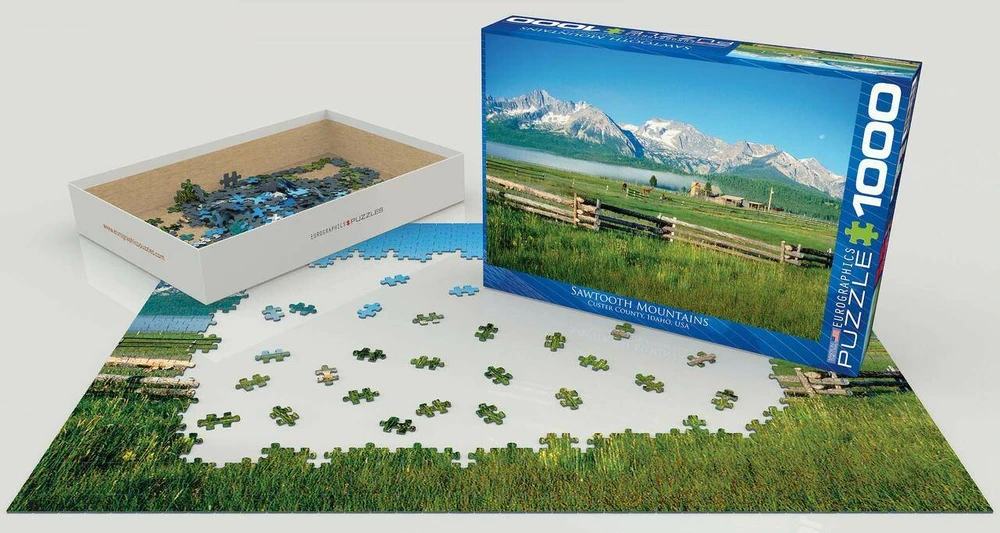 Eurographics Sawtooth kalnai Aidahoje – 1000 dalių foto dėlionė (8+)