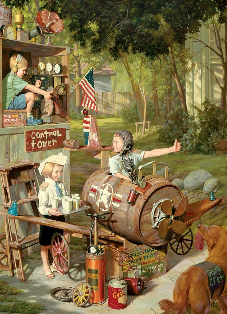 Eurographics „The Barnstormers“ 1000 detalių dėlionė 50x70 cm, perdirbtas popierius