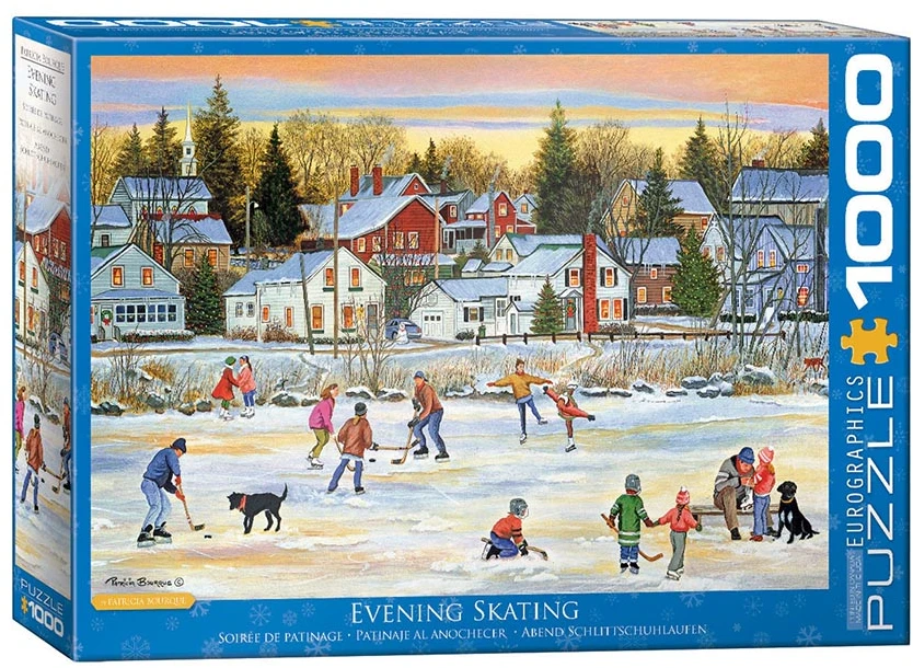 Eurographics Vakarinis pasičiuožinėjimas – 1000 dalių dėlionė 67x49 cm, aukšta kokybė