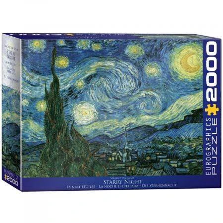 Eurographics Van Gogo „Žvaigždėta naktis“ dėlionė 2000 detalių | 99,7×67,6 cm