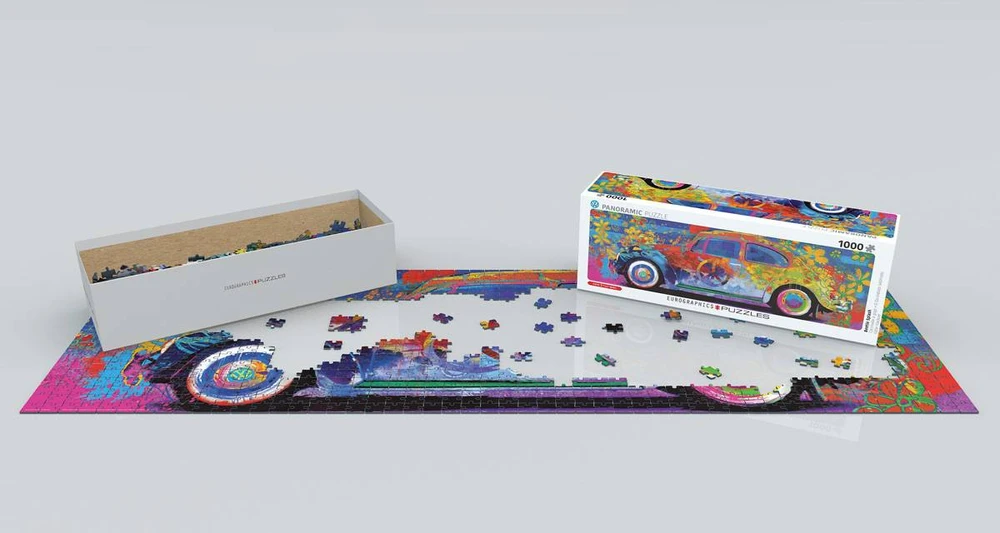 Eurographics VW Beetle panoraminė dėlionė 1000 dalių, aukštos kokybės