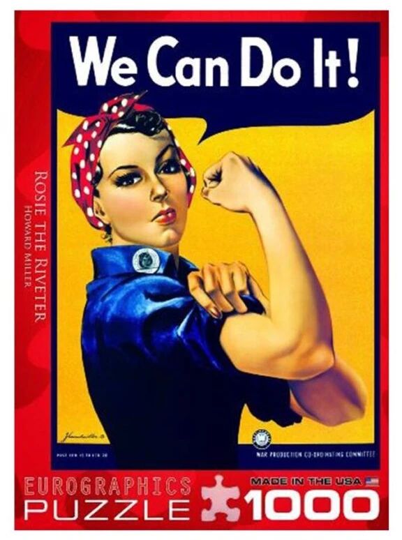 Eurographics Dėlionė 1000 vnt. - Rouzė kniedytoja (Rosie the Riveter)