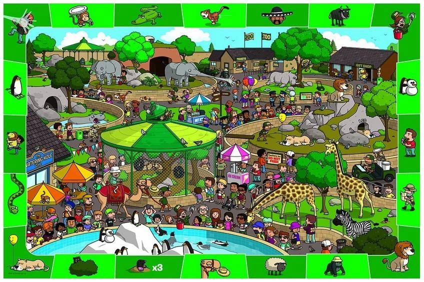 EuroGraphics „Zoologijos sodas“ 100 detalių dėlionė vaikams 6+ „surask“ žaidimas
