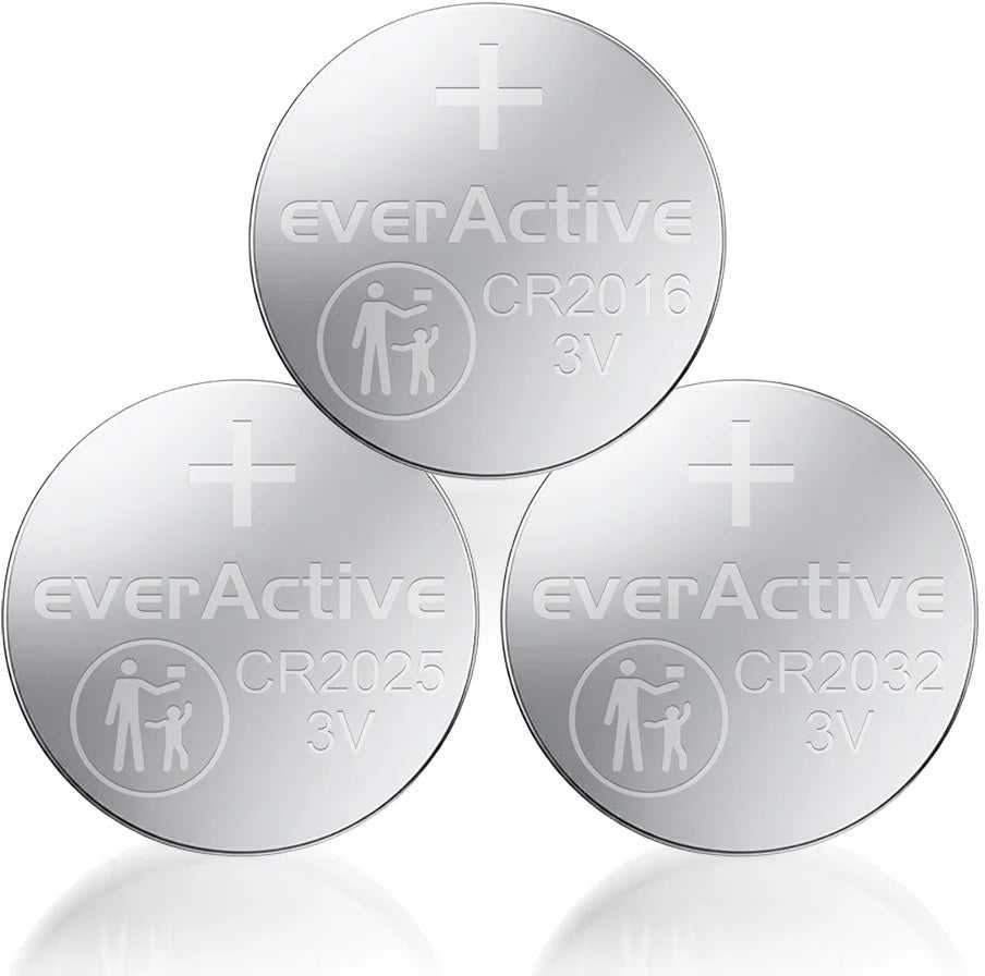 Everactive Ličio mygtukinių baterijų rinkinys 8 vnt. CR2032 CR2025 CR2016