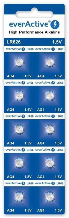 Baterija LR626 AG4 1.5V everActive - 10 vnt