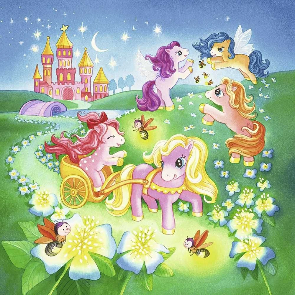 Fairyland Ponies 3X49 Puzzle - RAVENSBURGER dėlionė