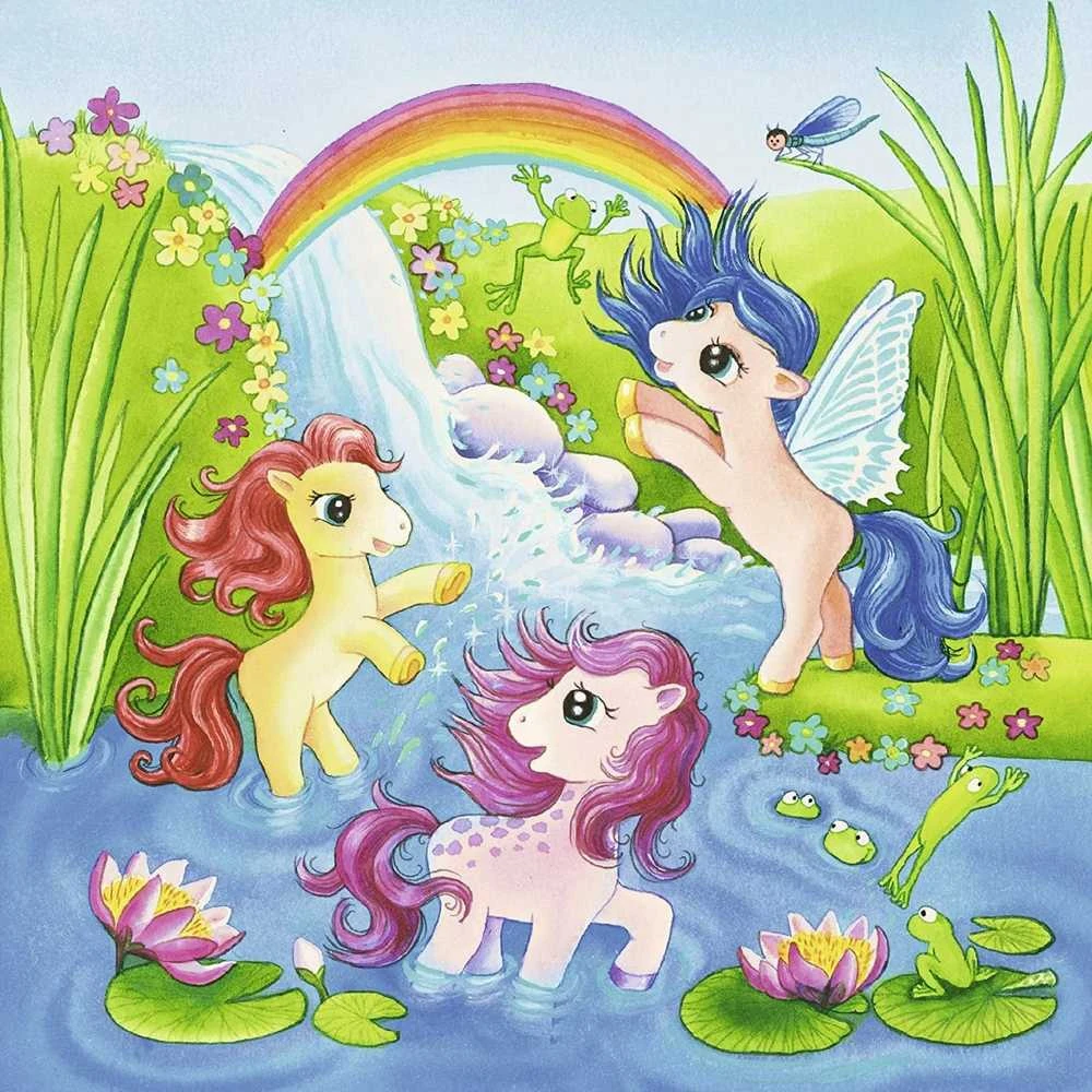 Fairyland Ponies 3X49 Puzzle - RAVENSBURGER dėlionė