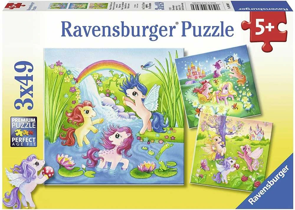 Fairyland Ponies 3X49 Puzzle - RAVENSBURGER dėlionė