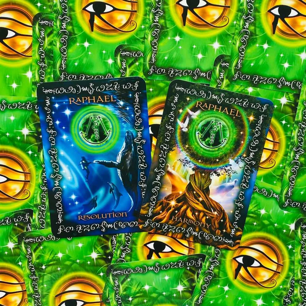 Orakulo Kortos Angel Heart Sigils Findhorn Press