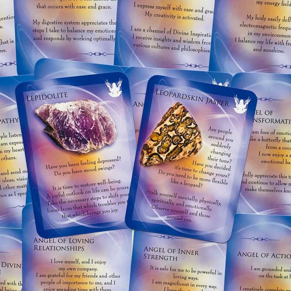 Findhorn Press Angels And Gemstone Guardians Oracle Kortos