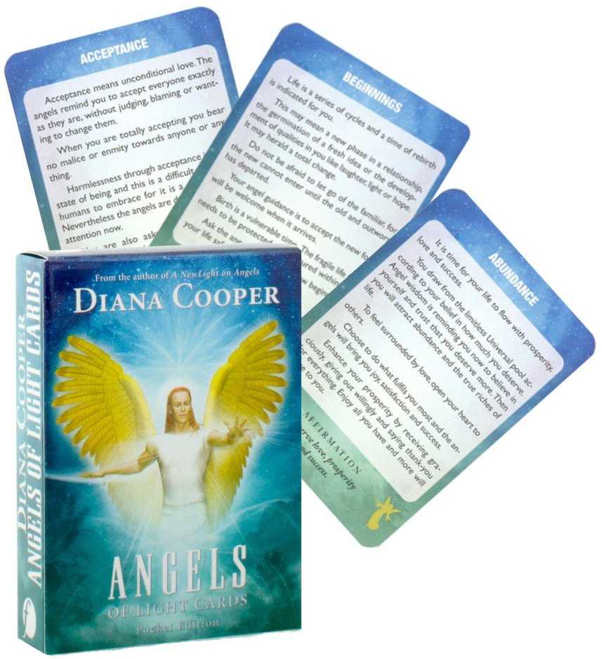 Findhorn Press Angels Of Light Pocket Kortos (Mažos)