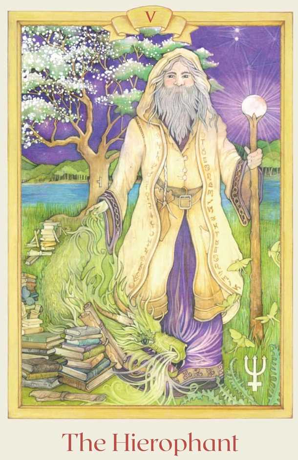 Findhorn Press Celtic Elemental Tarot kortos – magiška Gralio išminties kaladė