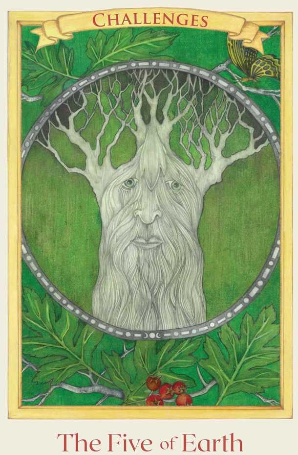 Findhorn Press Celtic Elemental Tarot kortos – magiška Gralio išminties kaladė
