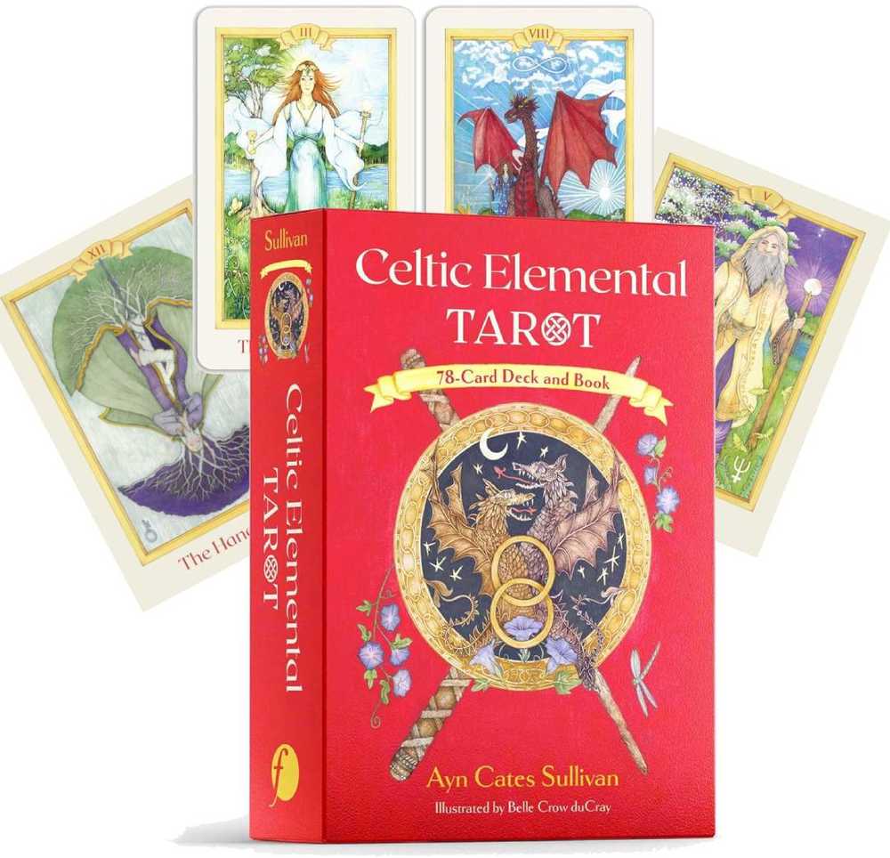 Findhorn Press Celtic Elemental Tarot kortos – magiška Gralio išminties kaladė