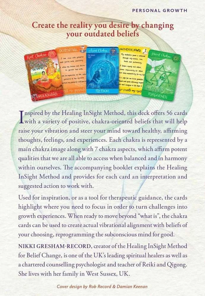 Findhorn Press Chakra For Belief Change kortos
