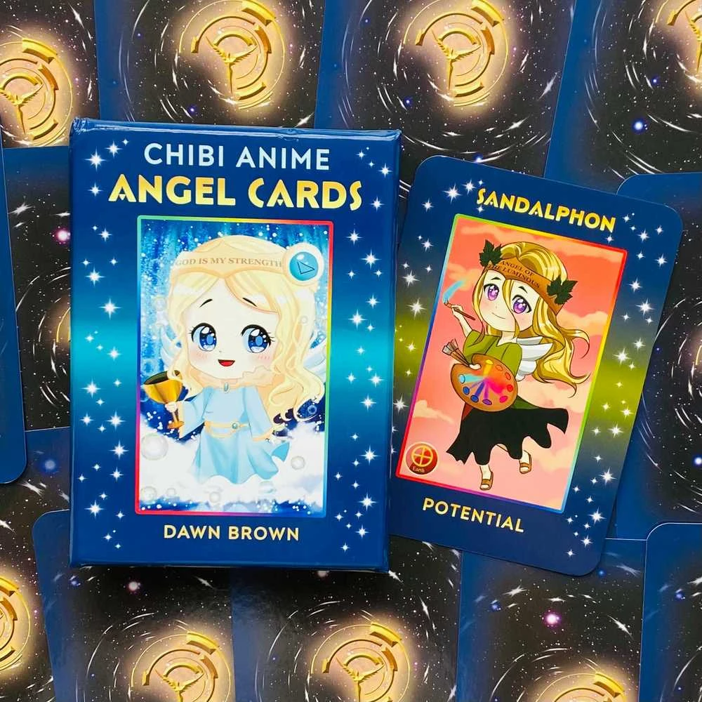 Findhorn Press Chibi Anime Angel kortos