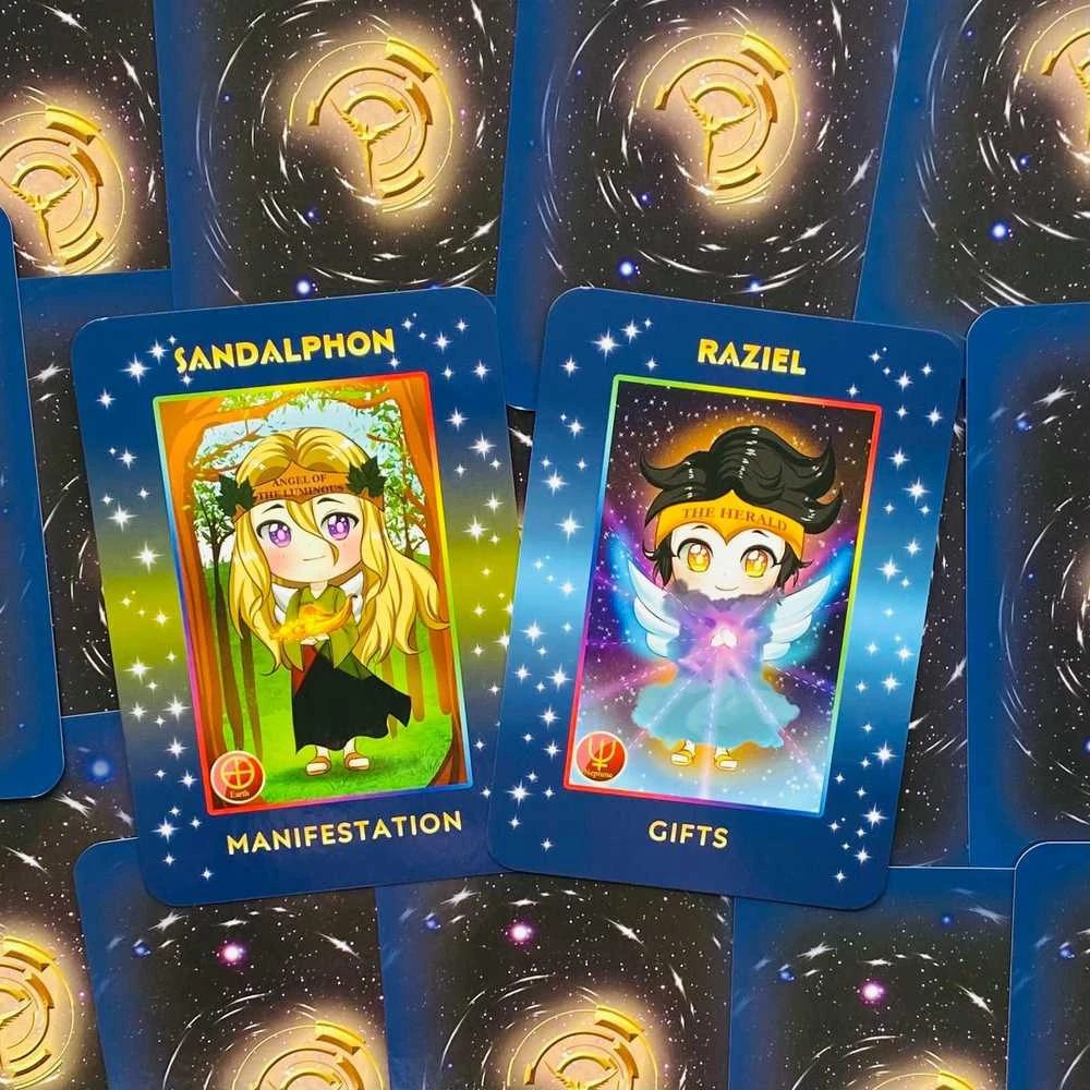 Findhorn Press Chibi Anime Angel kortos