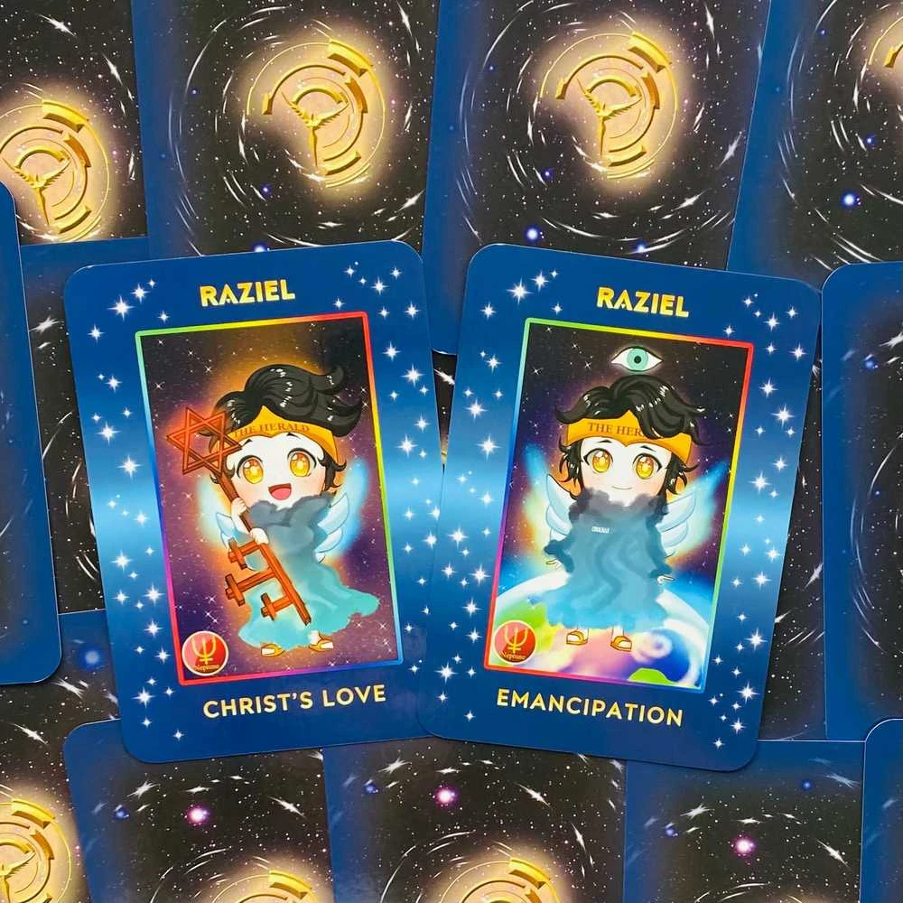 Findhorn Press Chibi Anime Angel kortos