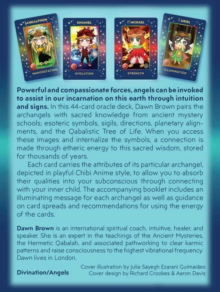 Findhorn Press Chibi Anime Angel kortos