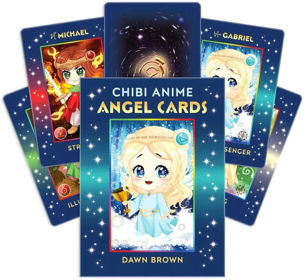 Findhorn Press Chibi Anime Angel kortos