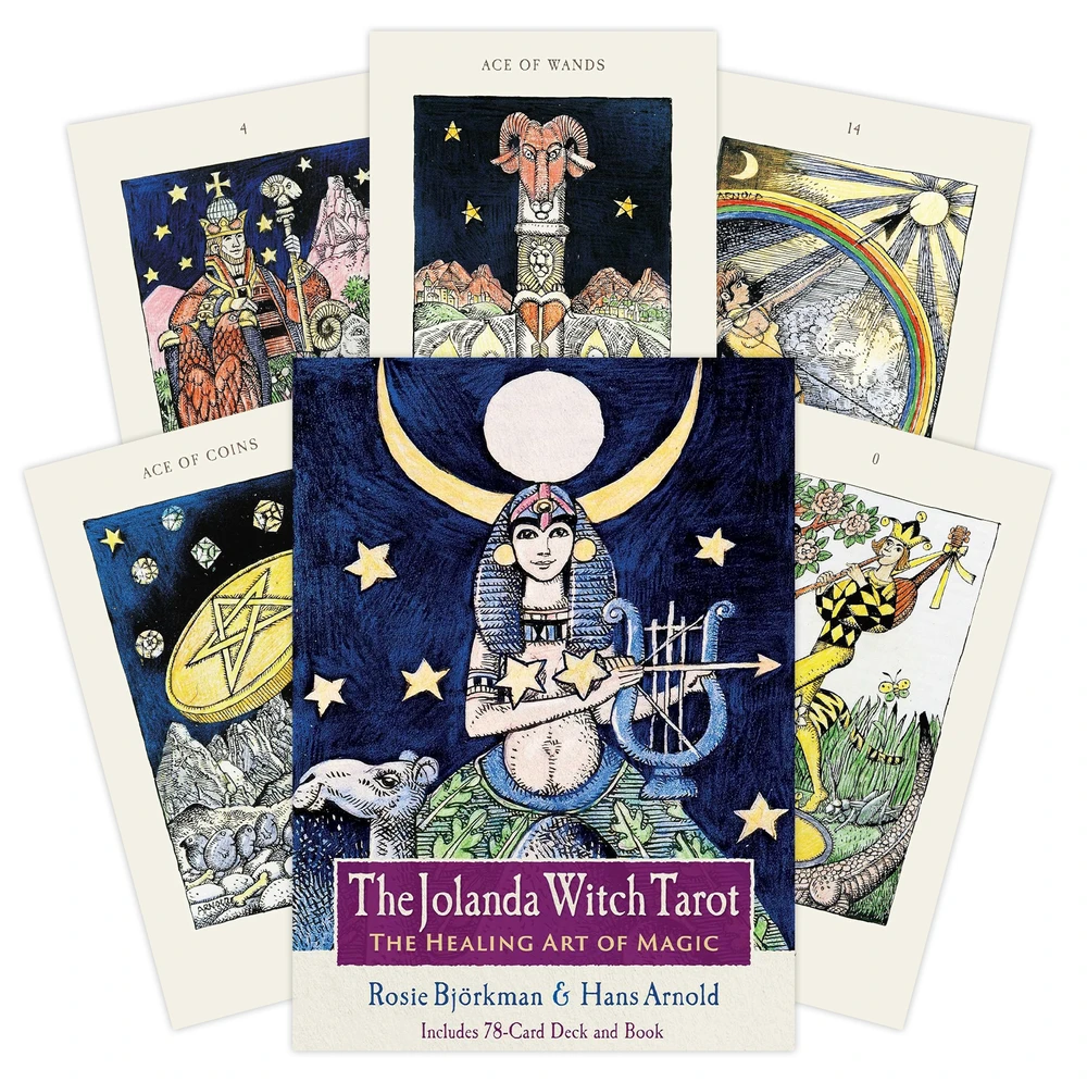 KNYGA Taro Kortos The Jolanda Witch Findhorn Press