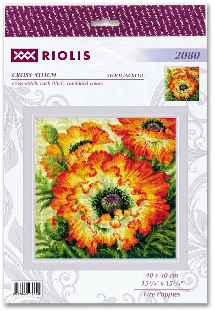 Riolis Ugniniai aguonos 40x40 SR2080