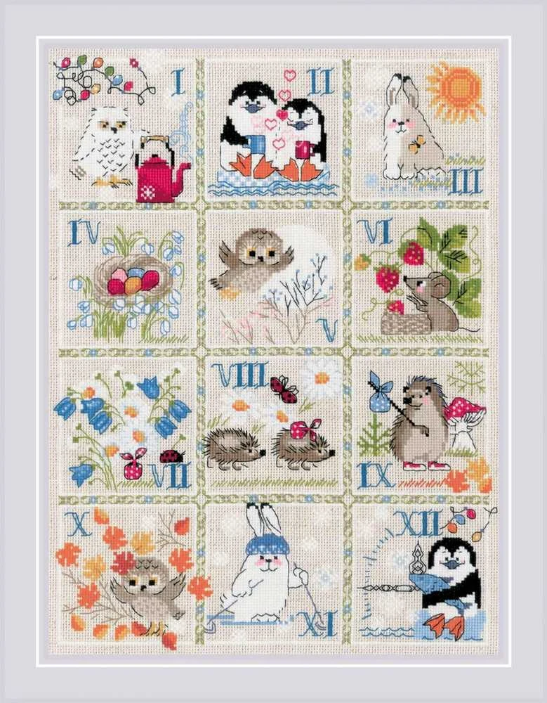 Forest Calendar siuvinėjimo rinkinys iš RIOLIS Nr.: 1979