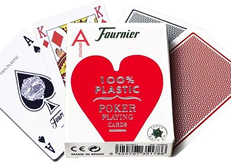 Fournier 2500 Pokerio Kortos (Mėlynos)